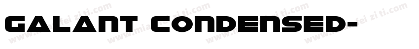 Galant Condensed字体转换